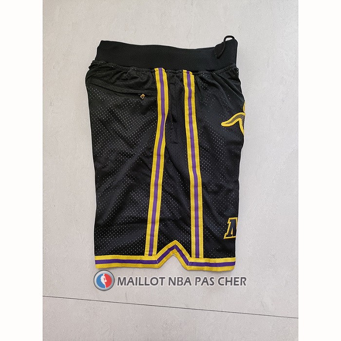 Short Los Angeles Lakers Kobe Bryant 24 Mamba Noir
